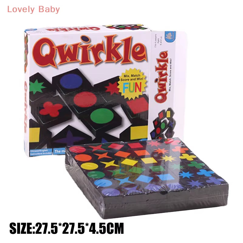 Christmas Gifts New Children'S Educational Toys Qwirkle Wooden Chess Parent Child Interactive Games Children'S Adult Toys