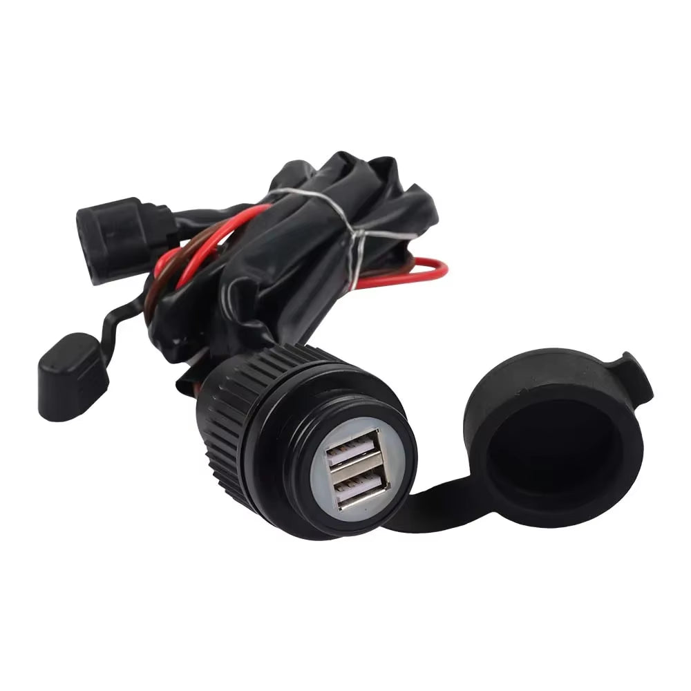 2024 for Honda Transalp XL750 XL 750 Transalp Dual USB Socket Charging Socket 5V DC Power Outlet USB Adapter Charger 2023