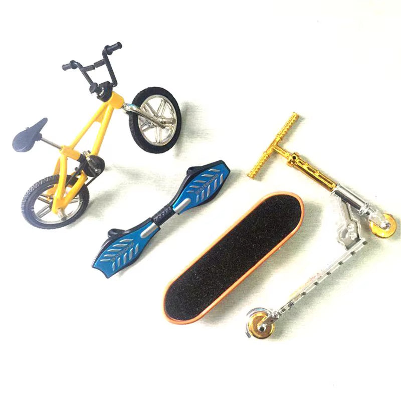 1Set Mini Scooter Two Wheel Scooter Children'S Educational Toys Finger Scooter Bike Fingerboard Skateboard