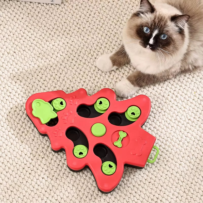Dog Toys Slow Feeder Interactive Increase Puppy IQ Food Dispenser Slowly Eating Nonslip Bowl Pet Puzzle Cat Dogs Training Game