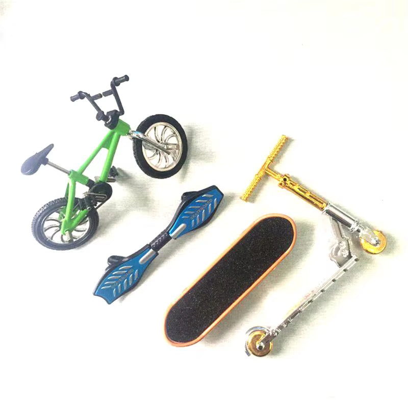 1Set Mini Scooter Two Wheel Scooter Children'S Educational Toys Finger Scooter Bike Fingerboard Skateboard