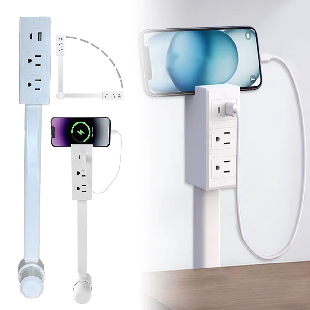 Electrical Outlet Expander Power Socket Rotating Extender Sofas Nightstands