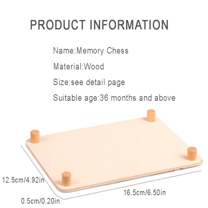 Memory Chess, Children'S Educational Toys, Concentration Training, Thinking Logic Development, Montessori Education