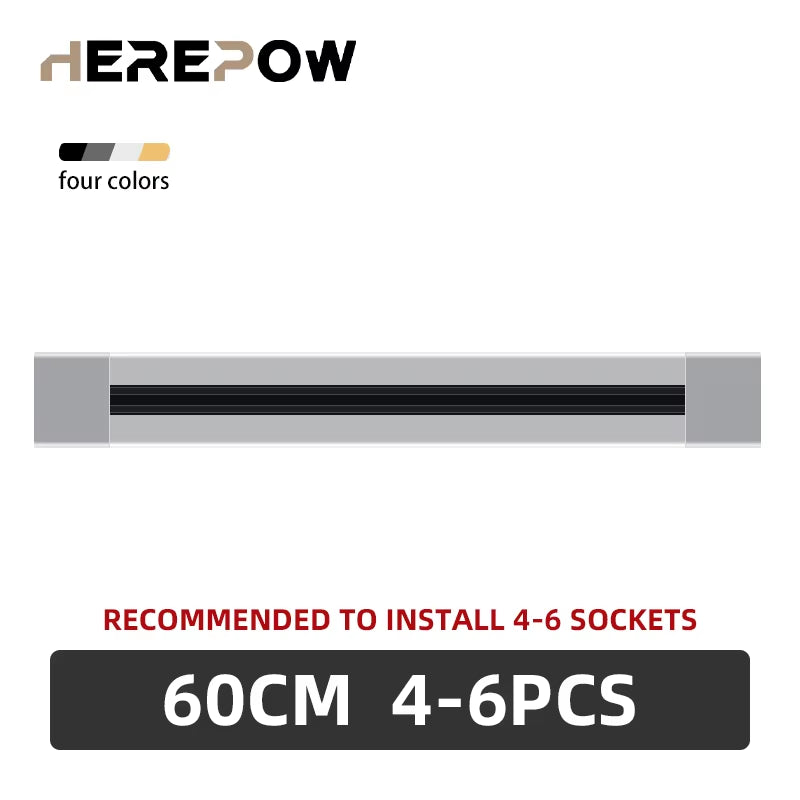 Power Track Socket Smart Home Kitchen Appliances Outlet New Type UK EU FR Standard Wall Electrical Plug Adapter with USB