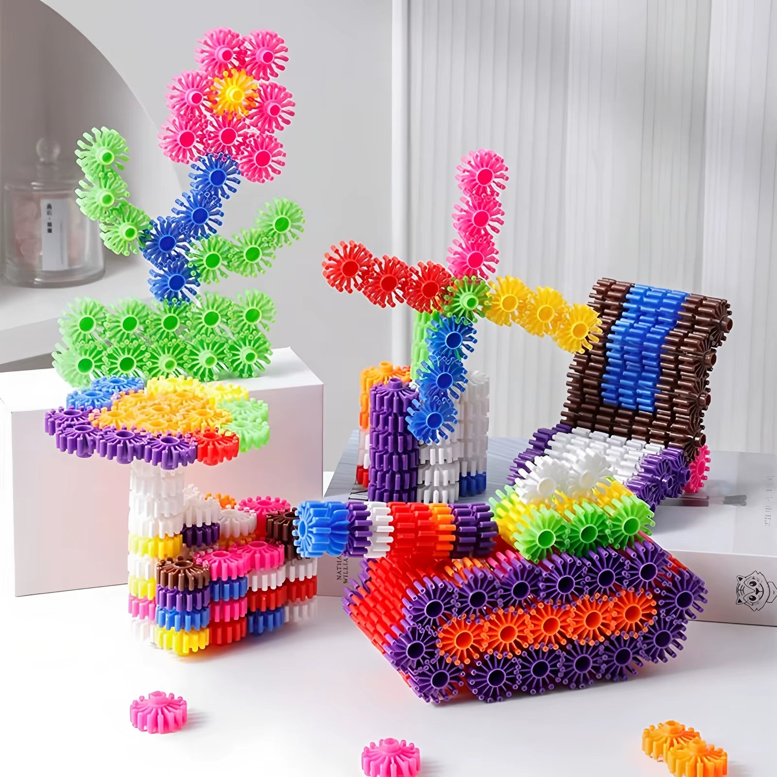 420 DIY round Building Blocks, Character Bricks, Educational and Creative Children'S Educational Toys, Children'S DIY Gifts