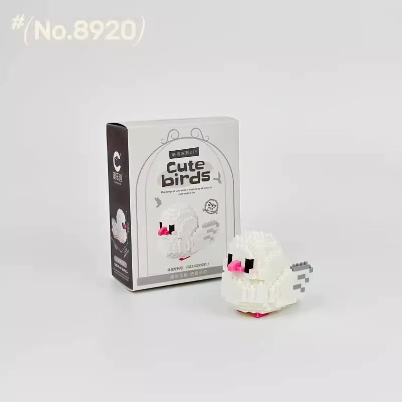 Moe Bird Series Building Block Toys Assembly, Table Ornaments, Children'S Educational Toys, Suitable for Boys and Girls Christma