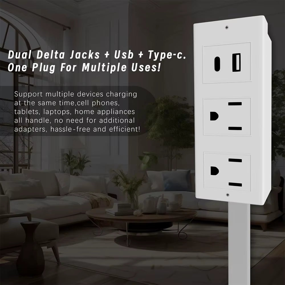 Electrical Outlet Expander Power Socket Rotating Extender Sofas Nightstands