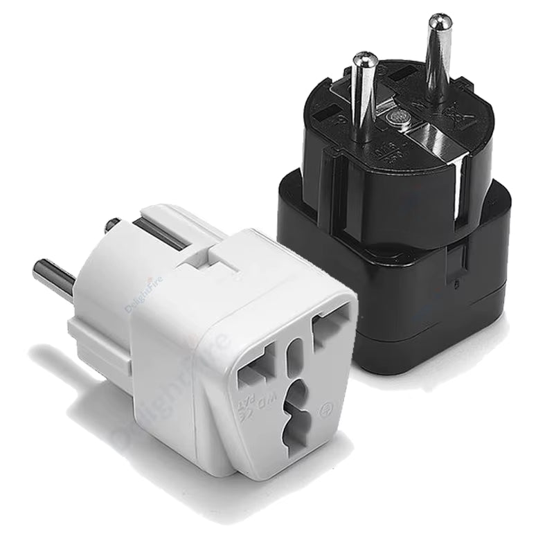 KR Plug Adapter Multifunction Universal AU UK US to EU Electrical Socket Type E/F France Spain Plug Travel Adapter AC Outlet