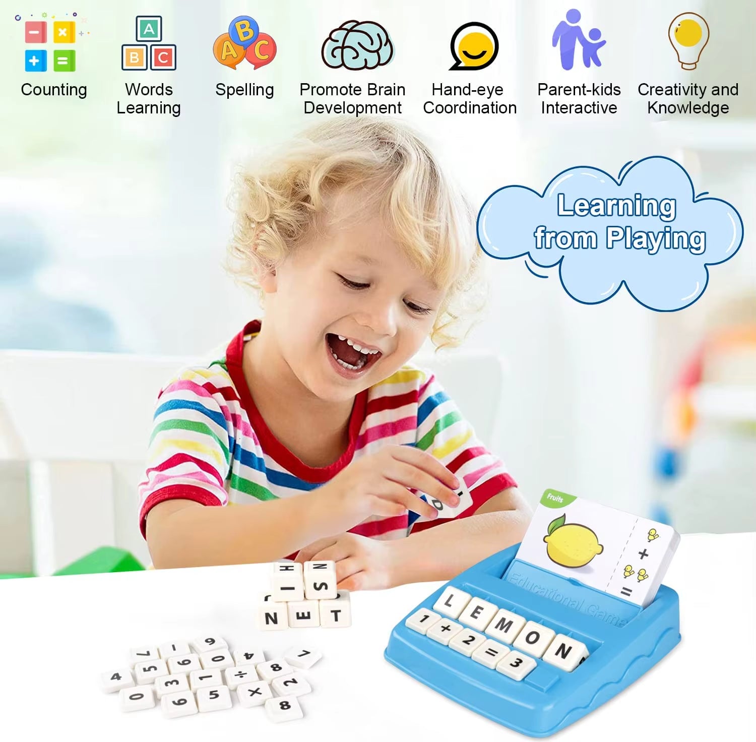 Children'S Educational Toys Supporting Alphabet Arithmetic Games for Boys Girls 4-12 Years Old Gift Toys Early Education Tools