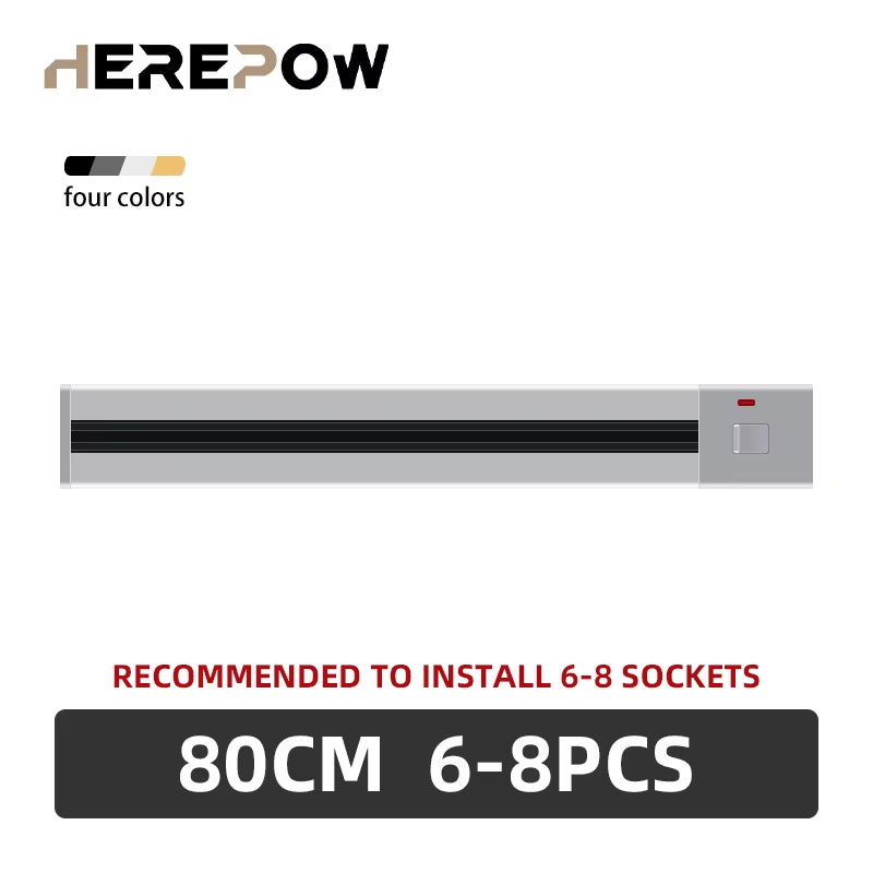 Power Track Socket Smart Home Kitchen Appliances Outlet New Type UK EU FR Standard Wall Electrical Plug Adapter with USB