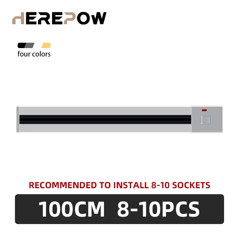 Power Track Socket Smart Home Kitchen Appliances Outlet New Type UK EU FR Standard Wall Electrical Plug Adapter with USB