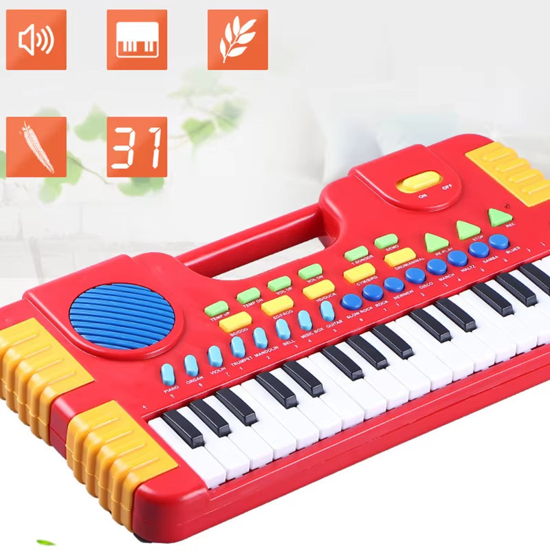 31 Keys Kids Baby Musical Toys Children Musical Portable Instrument Electronic Piano Keyboard Educational Toys for Girl