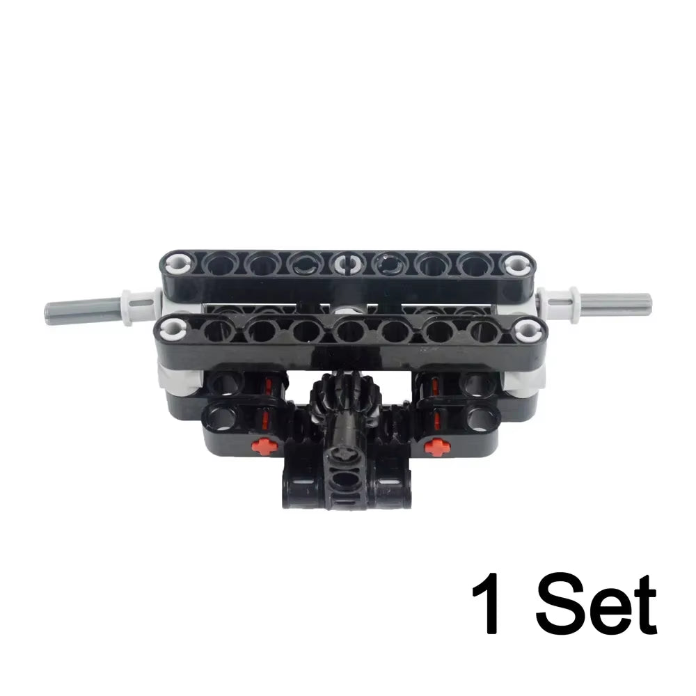 MOC Technical RC Car Fast Motors Building Block Differential Suspension System Monster Motor Car Bricks Educational Toys