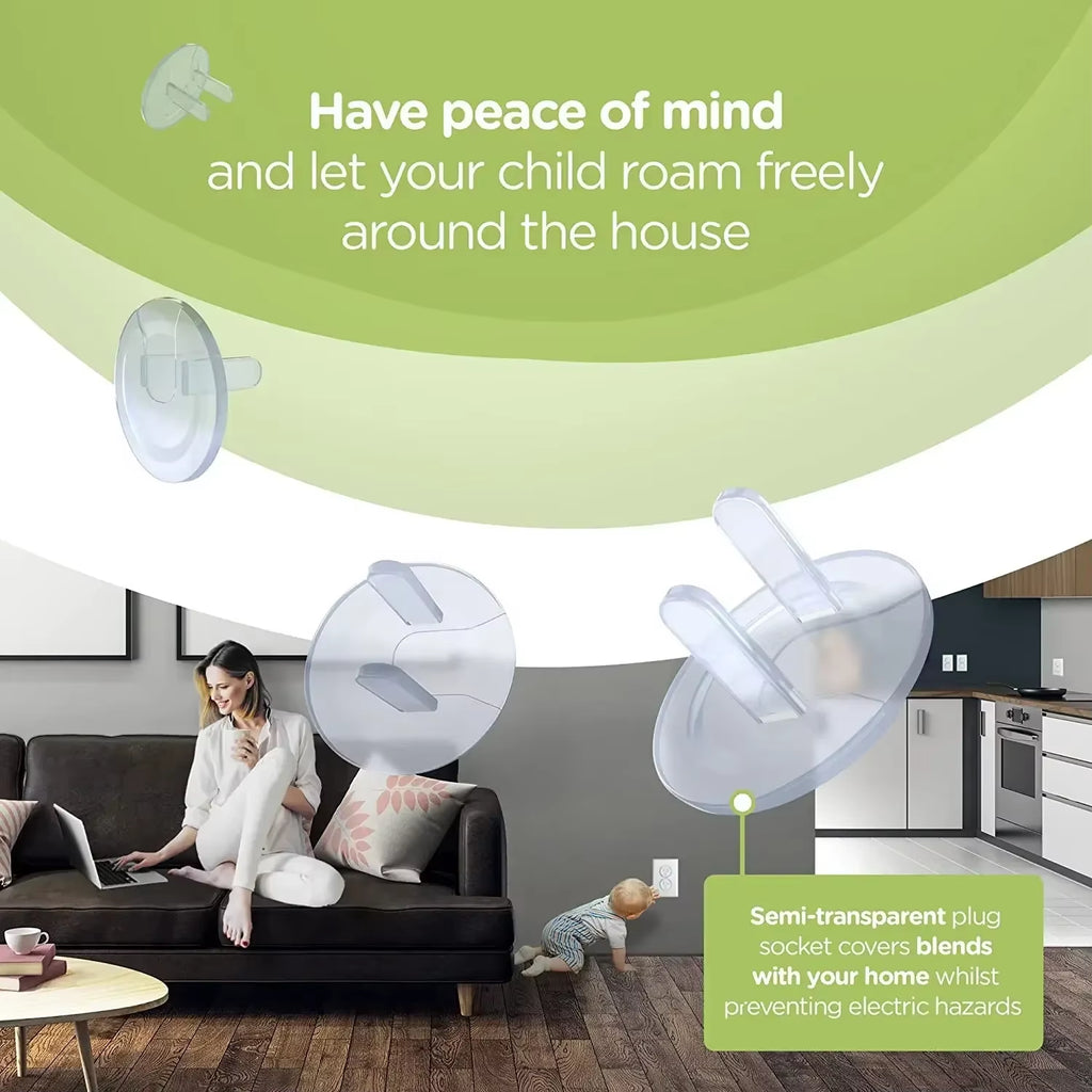 10Pcs Socket Covers American Standard Baby Protection Safety Child Safety Electrical Plug Child Protection Socket Cover