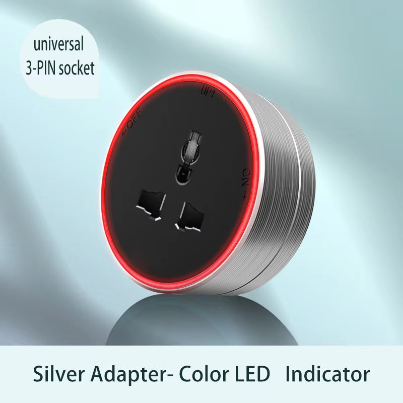 Power Track Socket Smart Home Kitchen Appliances Outlet New Type UK EU FR Standard Wall Electrical Plug Adapter with USB