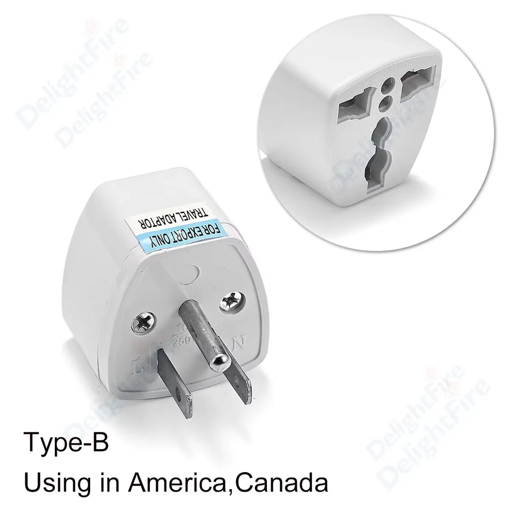 KR Plug Adapter Multifunction Universal AU UK US to EU Electrical Socket Type E/F France Spain Plug Travel Adapter AC Outlet
