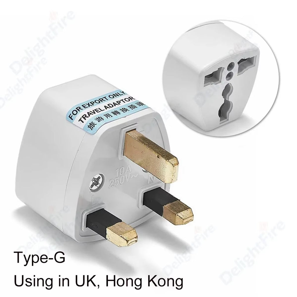KR Plug Adapter Multifunction Universal AU UK US to EU Electrical Socket Type E/F France Spain Plug Travel Adapter AC Outlet