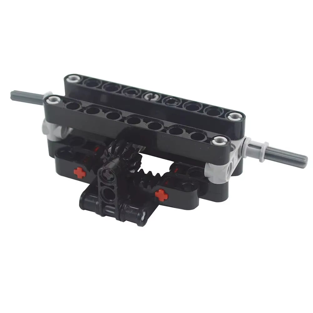 MOC Technical RC Car Fast Motors Building Block Differential Suspension System Monster Motor Car Bricks Educational Toys