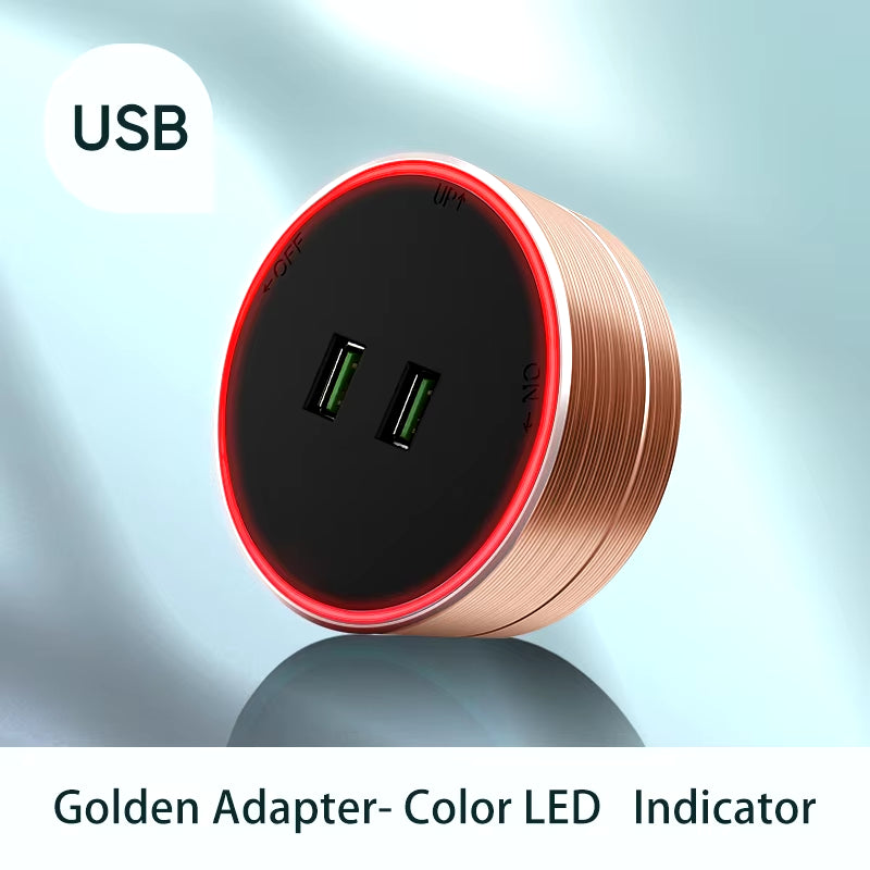 Power Track Socket Smart Home Kitchen Appliances Outlet New Type UK EU FR Standard Wall Electrical Plug Adapter with USB