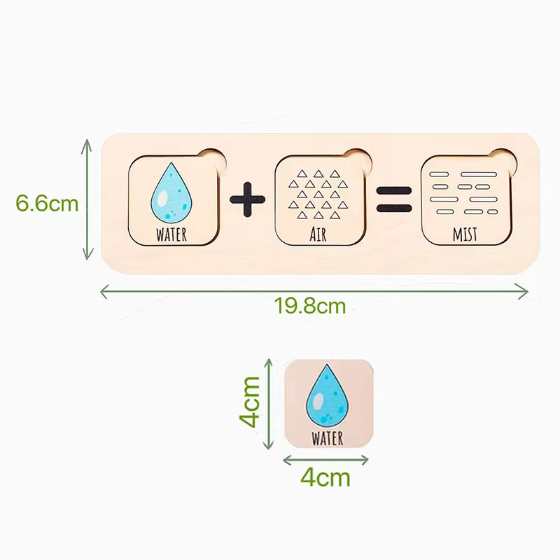 Children Montessori Mineral Element Generation Educational Toys Parish Scientific Cognition Wooden Puzzles Board Learning Toys