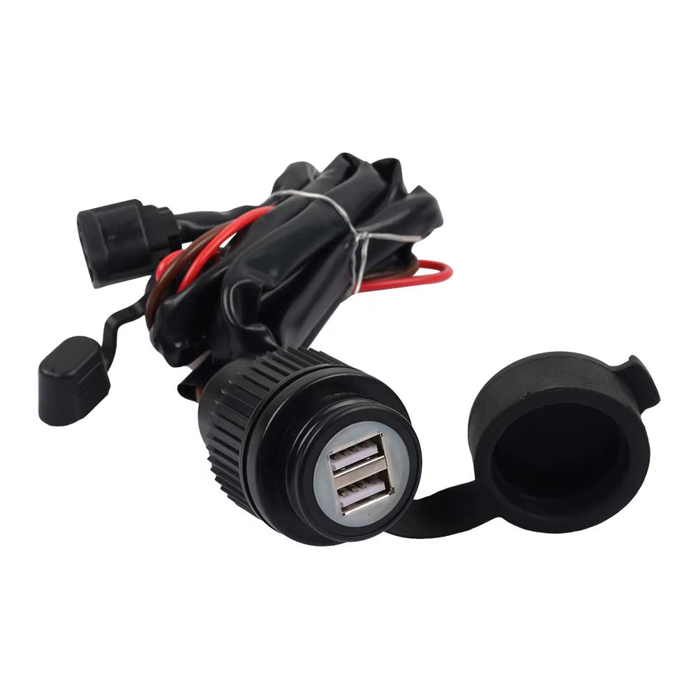 2024 for Honda Transalp XL750 XL 750 Transalp Dual USB Socket Charging Socket 5V DC Power Outlet USB Adapter Charger 2023