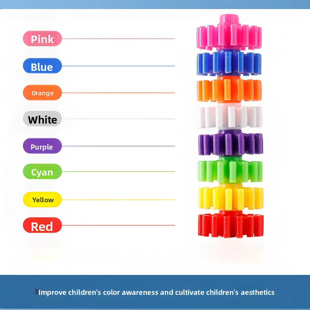 420 DIY round Building Blocks, Character Bricks, Educational and Creative Children'S Educational Toys, Children'S DIY Gifts