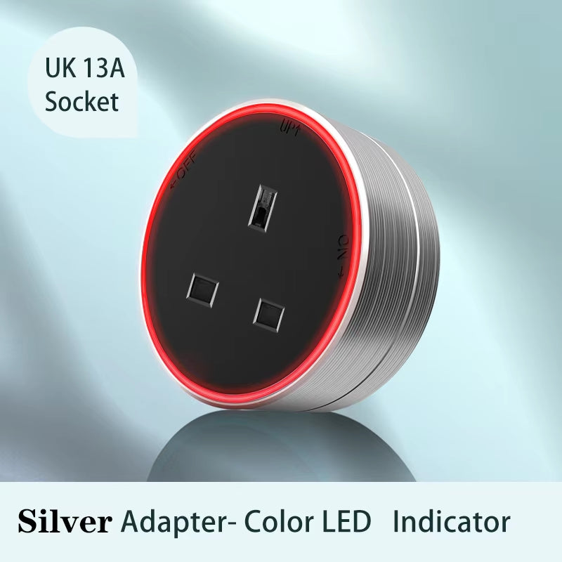 Power Track Socket Smart Home Kitchen Appliances Outlet New Type UK EU FR Standard Wall Electrical Plug Adapter with USB