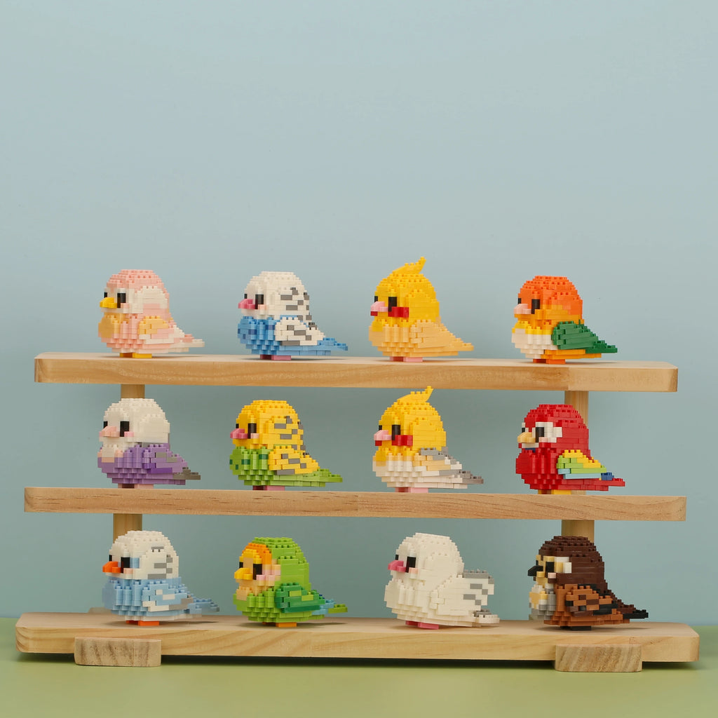 Moe Bird Series Building Block Toys Assembly, Table Ornaments, Children'S Educational Toys, Suitable for Boys and Girls Christma