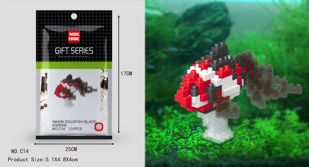 Kids Toy Mini Building Blocks Micro Bricks Eagle Moose Dog Cat Bird Animals 3D Model Bag Gifts Educational Toys for Children