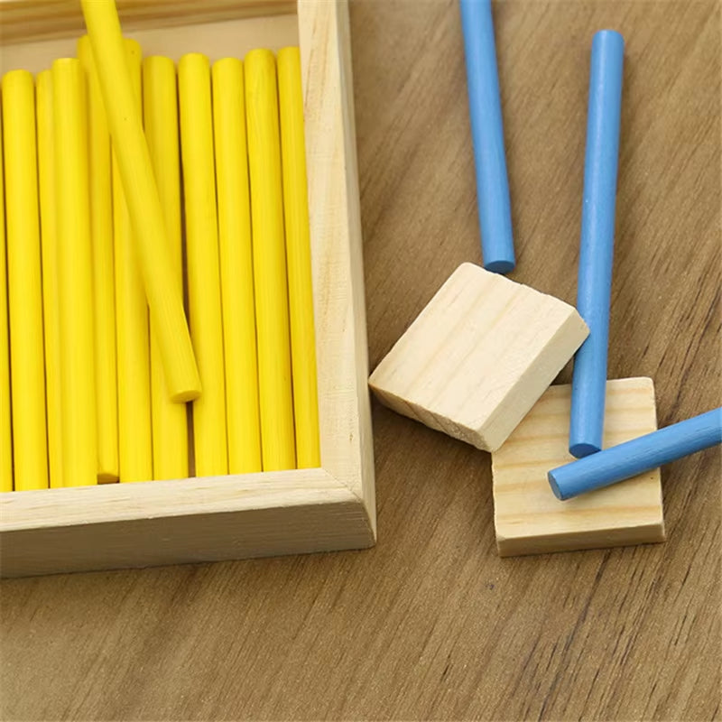 Children Learning Math Wooden Educational Toys Digital Stick Montessori Teaching Aid Mathematics Enlightenment Knowledge