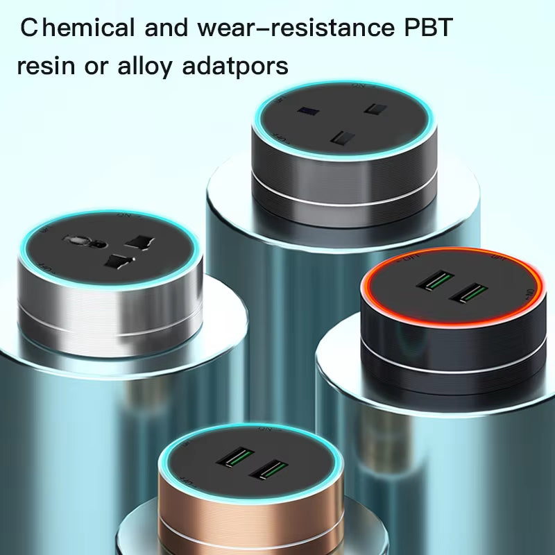 Power Track Socket Smart Home Kitchen Appliances Outlet New Type UK EU FR Standard Wall Electrical Plug Adapter with USB