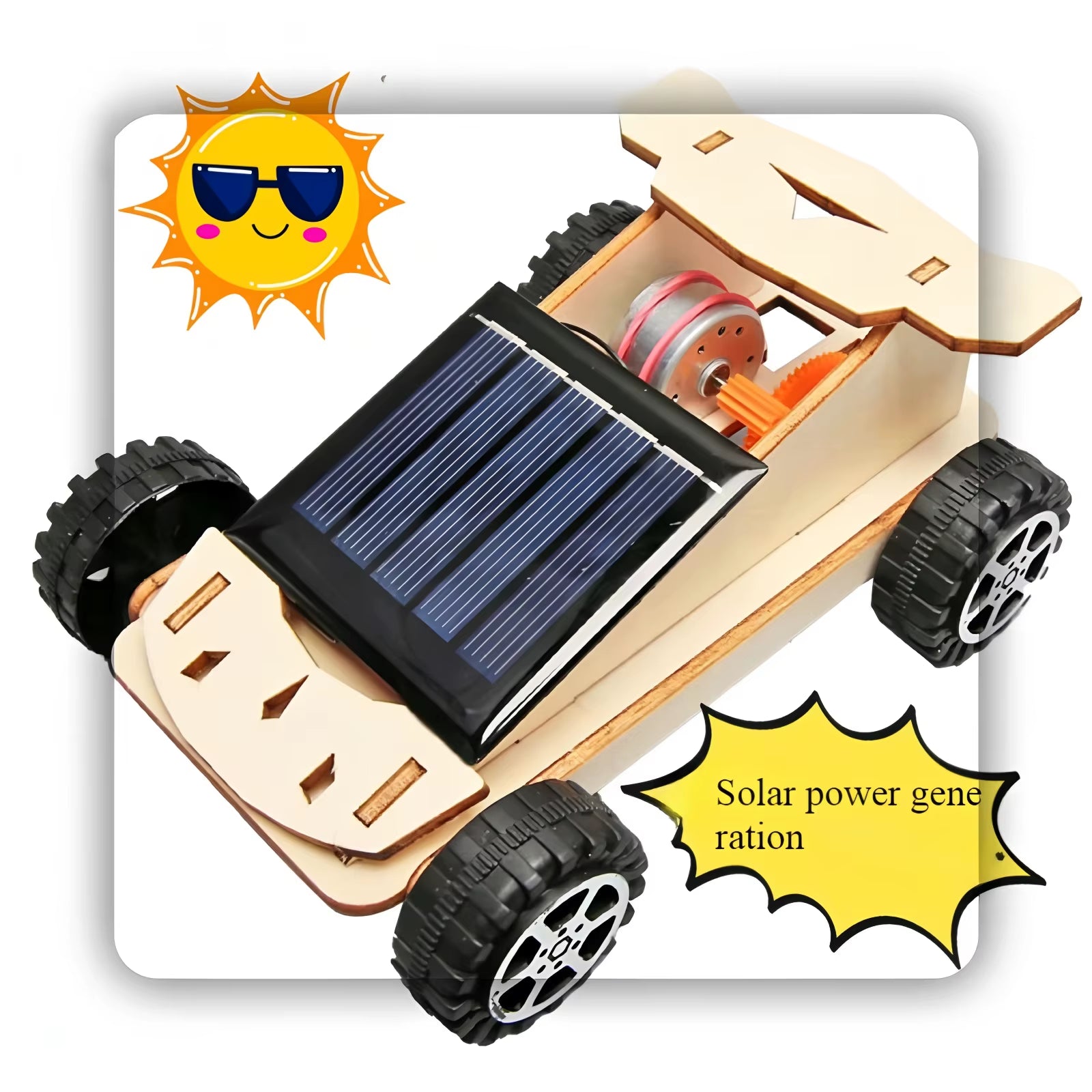 Assemble Solar-Powered Car Models, Children'S Educational Toys, Science and Education Experiment Toys, Solar-Powered Cars,