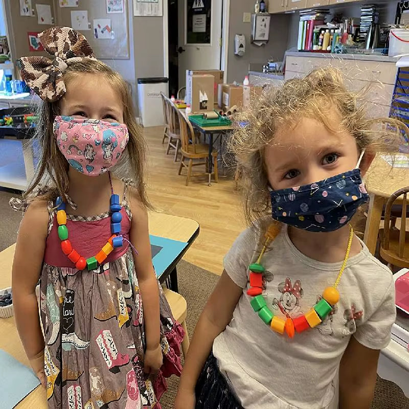 Rainbow Lacing Beads 25 Beads 3 Strings Montessori Toys Threading Toys Educational Toys Fine Motor Activities for Kids Toddler