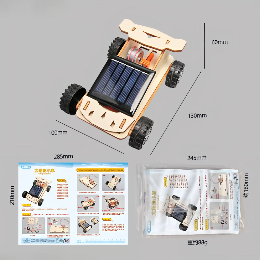 Assemble Solar-Powered Car Models, Children'S Educational Toys, Science and Education Experiment Toys, Solar-Powered Cars,