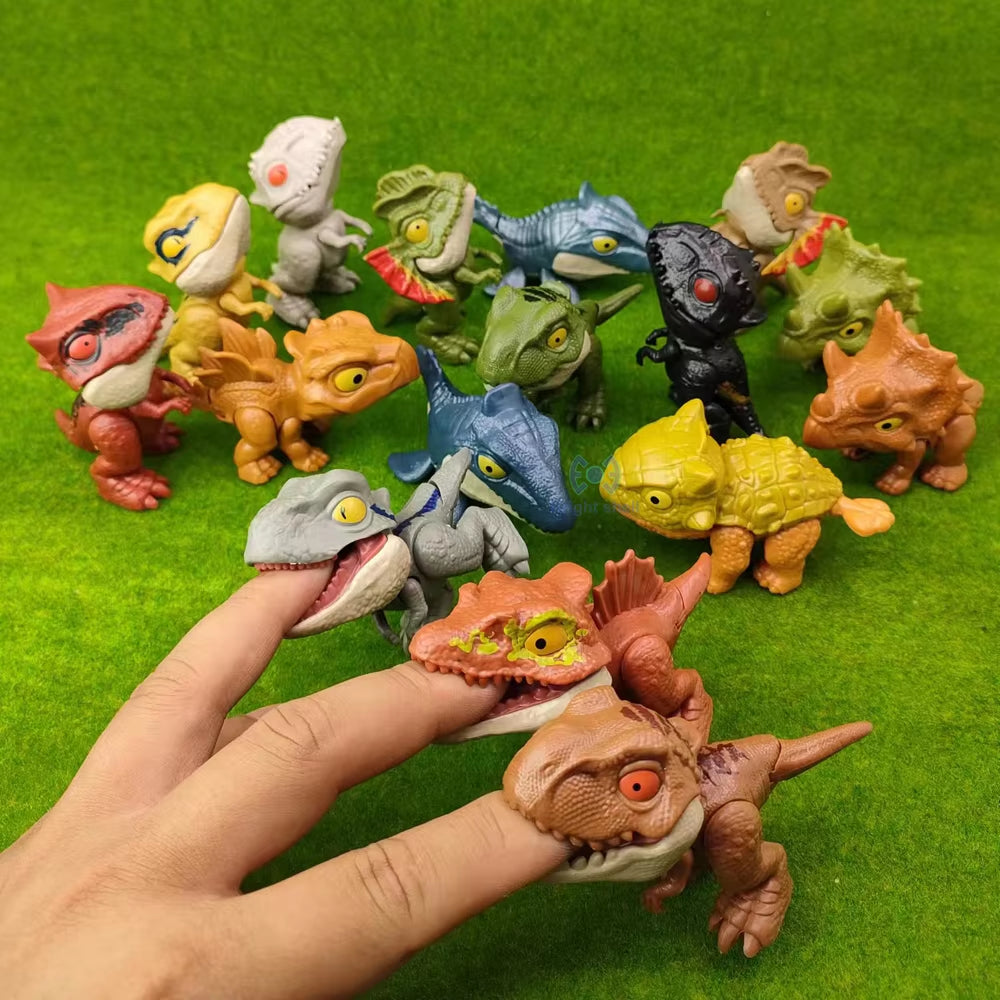 New Finger-Biting Dinosaurs Movable Joints Funny Dino Creative Tricky Simulation Dinosaur Model Toys Children'S Educational Toys