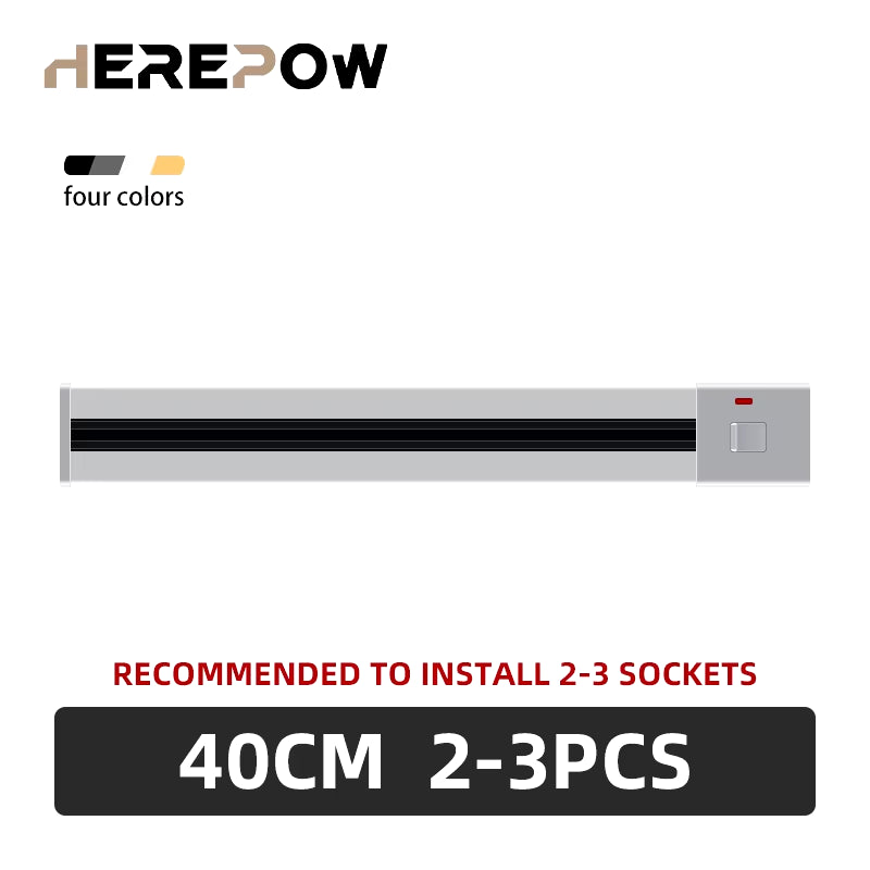 Power Track Socket Smart Home Kitchen Appliances Outlet New Type UK EU FR Standard Wall Electrical Plug Adapter with USB