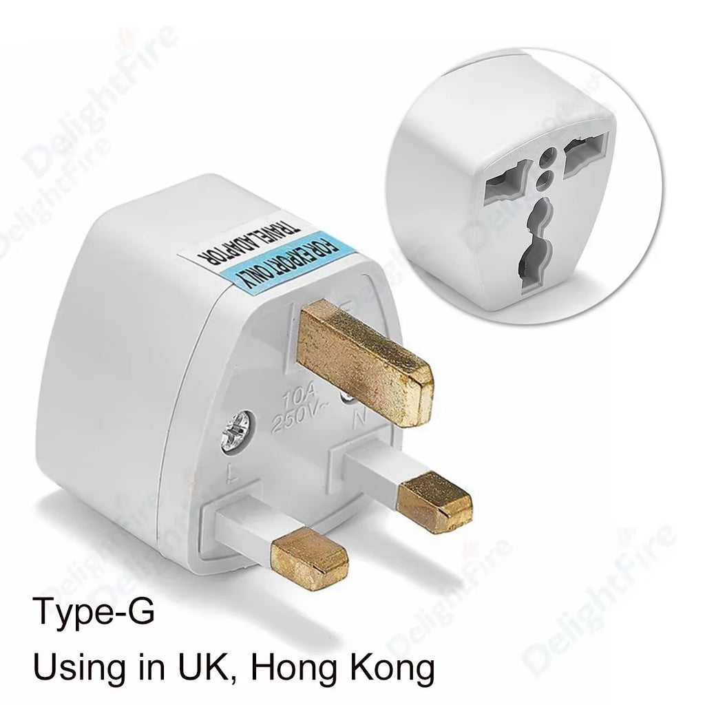 KR Plug Adapter Multifunction Universal AU UK US to EU Electrical Socket Type E/F France Spain Plug Travel Adapter AC Outlet