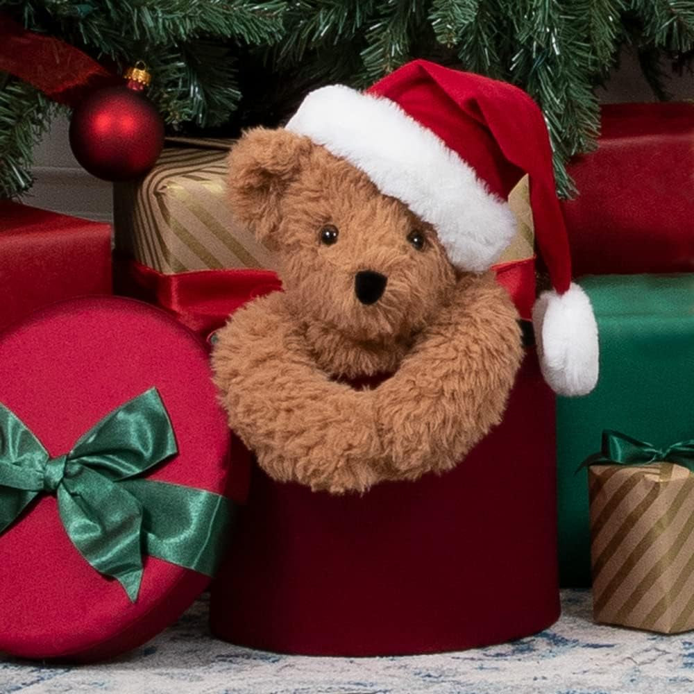 Christmas Bears - Christmas Stuffed Animals, 13 Inch,Santa Hat, Soft Plushie