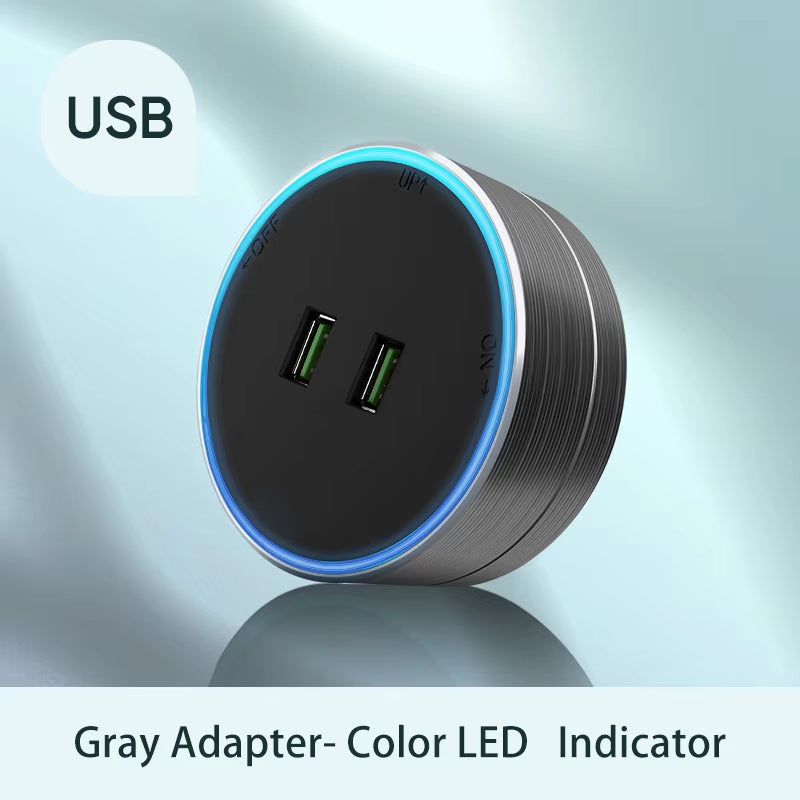 Power Track Socket Smart Home Kitchen Appliances Outlet New Type UK EU FR Standard Wall Electrical Plug Adapter with USB