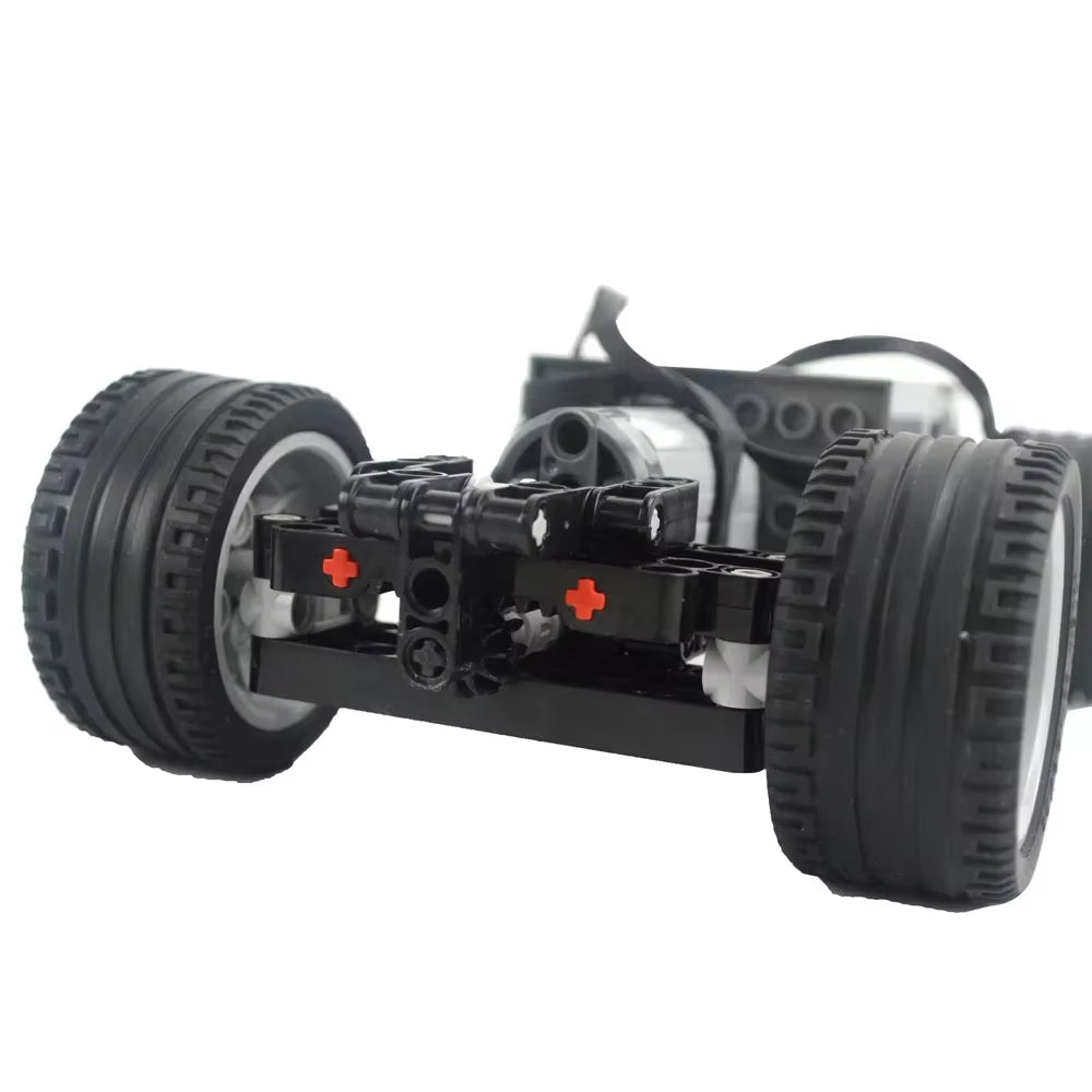 MOC Technical RC Car Fast Motors Building Block Differential Suspension System Monster Motor Car Bricks Educational Toys