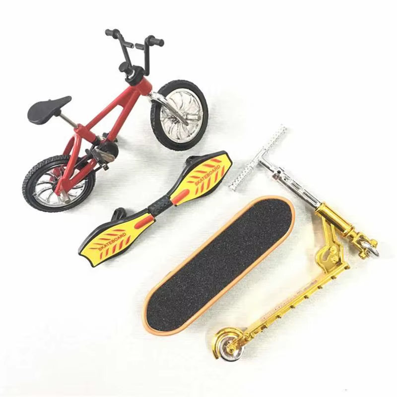 1Set Mini Scooter Two Wheel Scooter Children'S Educational Toys Finger Scooter Bike Fingerboard Skateboard