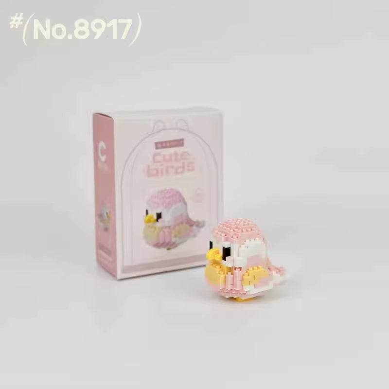 Moe Bird Series Building Block Toys Assembly, Table Ornaments, Children'S Educational Toys, Suitable for Boys and Girls Christma