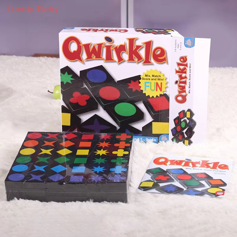 Christmas Gifts New Children'S Educational Toys Qwirkle Wooden Chess Parent Child Interactive Games Children'S Adult Toys