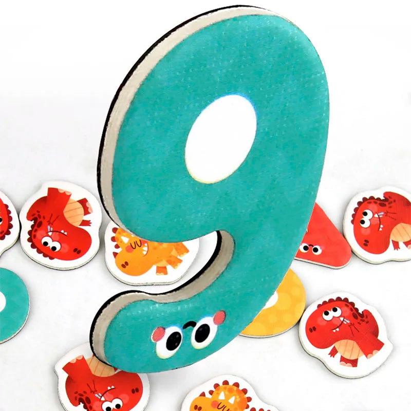 Children'S Montessori Games Magnetic Dinosaur Arithmetic Book Math Addition Subtraction Decomposition Math Toys Educational Toys